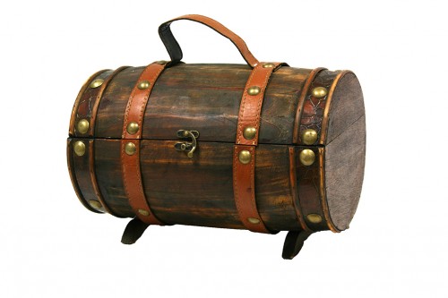 wooden barrel