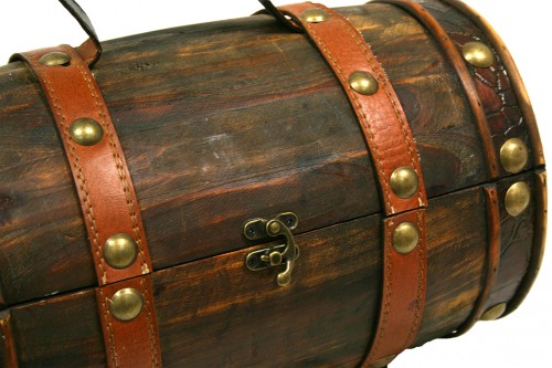 wooden barrel