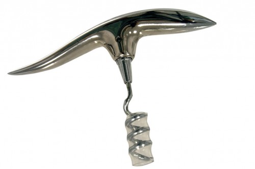 Silver corkscrew