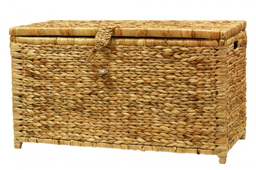 Baúl/juguetero de mimbre buff natural (70 cms) - Artesanía San José