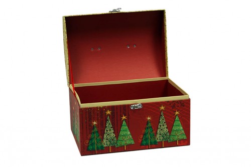 Christmas pines suitcase