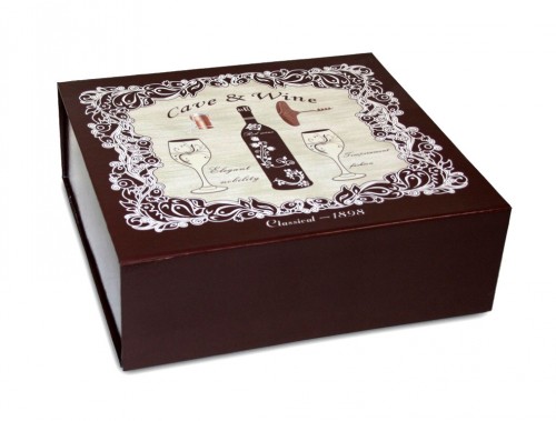 Folding wine box