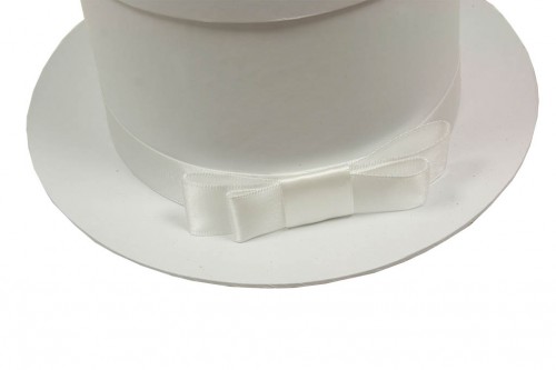 Cardboard hat box (white)