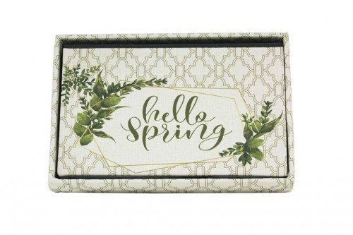 Malle pliable hello spring tissu