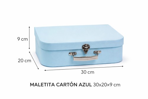 Maletita carton azul