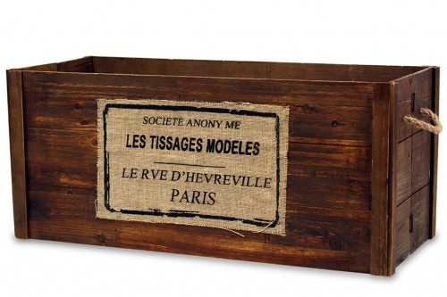 Tissages brown folding box