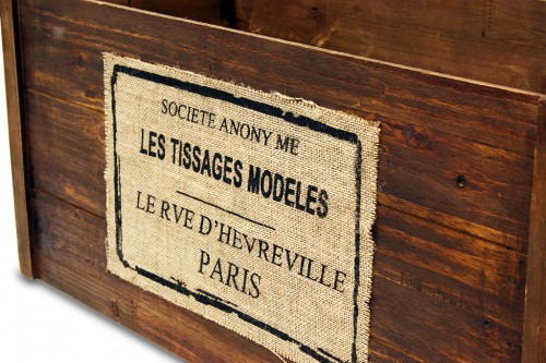 Caja plegable tissages marron