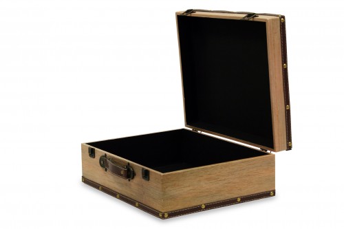 Wine wooden suitcase - 3 bottles