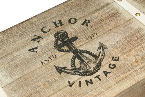 Baul blanc Anchor vintage