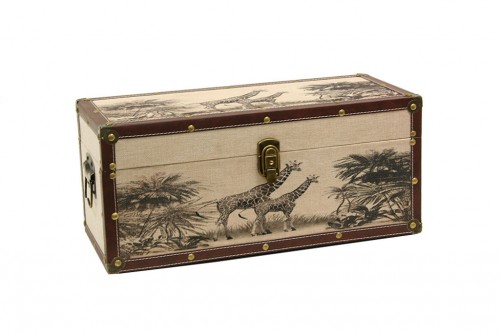 Giraffe fabric trunk