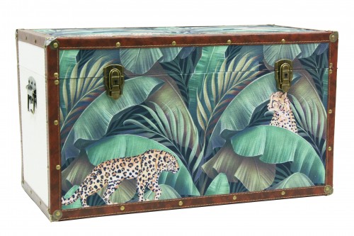 Leopard fabric trunk