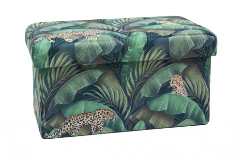 Special leopard fabric folding trunk