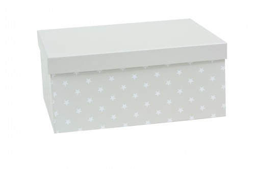 Gray box with white stars