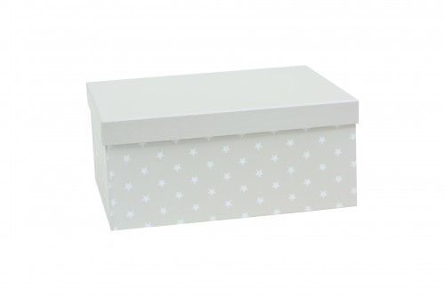 Gray box with white stars