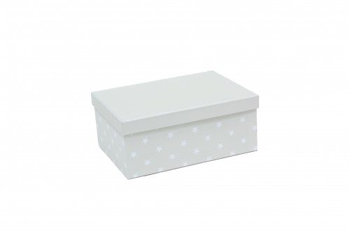 Gray box with white stars