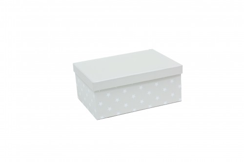 Gray box with white stars