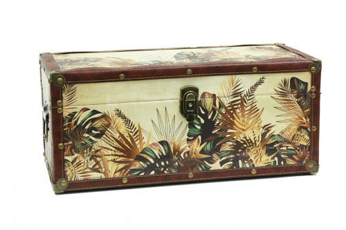 Jungle wooden chest