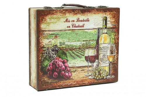 Wine bottles suitcase