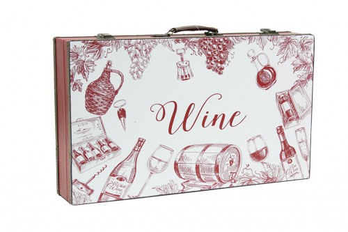 Valise pour six bouteilles - vin rouge