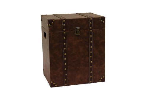 Botellero caja marron - 6 botellas