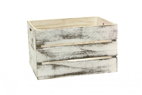 white wooden box