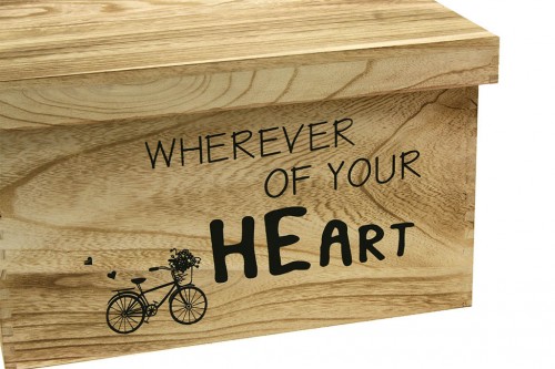 Wooden box wherever of you heart