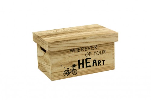 Caja madera wherever of you heart