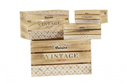 Caja madera french store