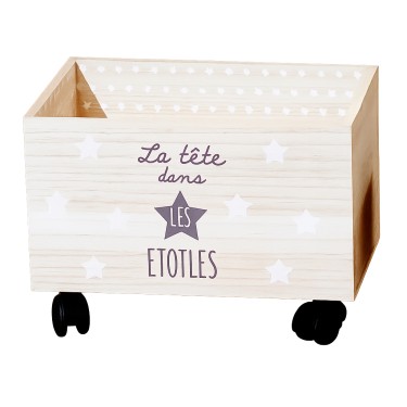 Caisse en bois à roulettes Dream