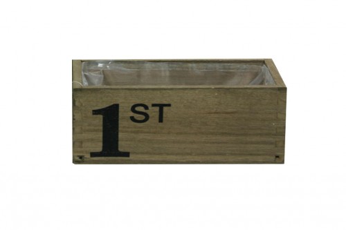 Caja de madera number one