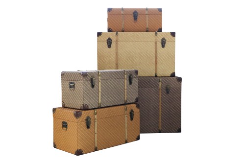 Vintage-Holztruhen Set
