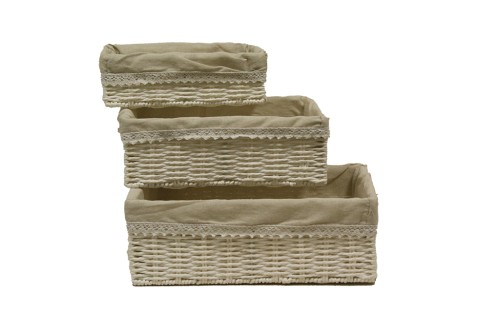 Cajoneras de papel blancas s/3