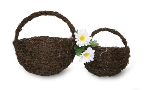 Set/2 small hanging baskets