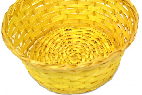 Yellow round tray