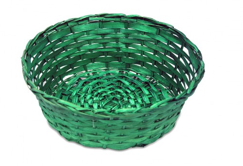 Green round tray