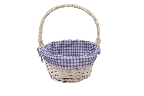 Purple white basket