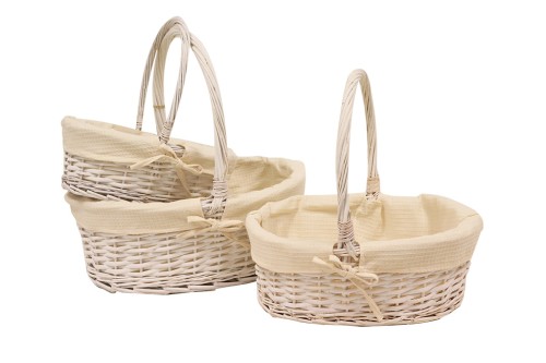 Cesta set/3 blanca small