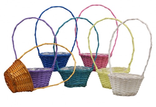 Panier lilas tête plastifiée