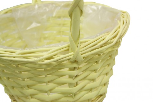 Light yellow plastic head basket