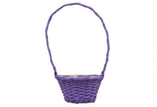 Panier lilas tête plastifiée