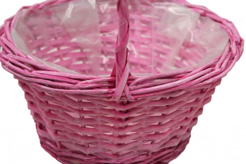 Light pink laminated head basket