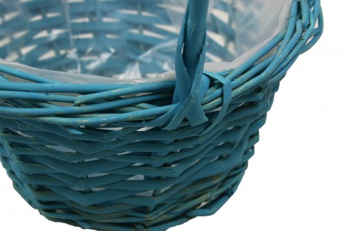 Light green plastic head basket