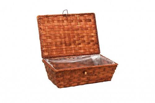 Bamboo plast brown suitcases