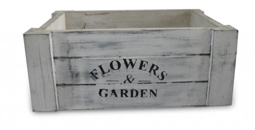 White f&g planter