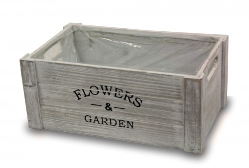 f&g gray plant pot