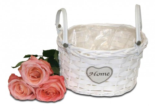 Home heart round basket