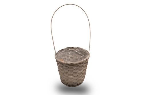 Cesta gris patinada 17cm