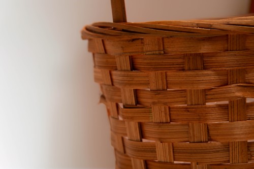 Cesta marron patinada 17cm