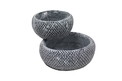 Maceteros ronda gris s/2