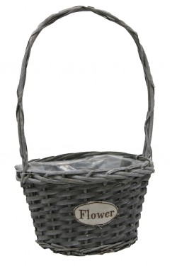 Gray home basket s/3